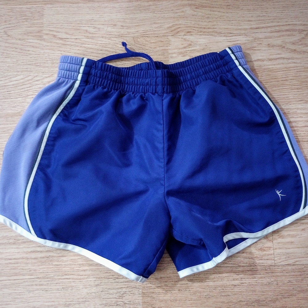 Women's purple running shorts, size small